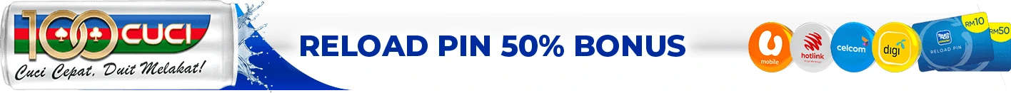 Reload PIN 50 percent Bonus